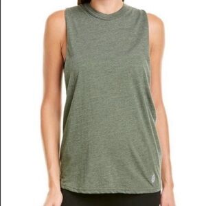 Free People Movement No Sweat Open Back Olive Army Green Tank Top XS